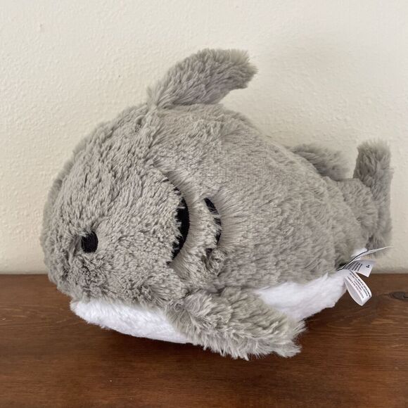 Squishable Great White Shark 12” Plush Animal Gray Stuffed‎ Animal Gray w/ Teeth - Picture 5 of 10